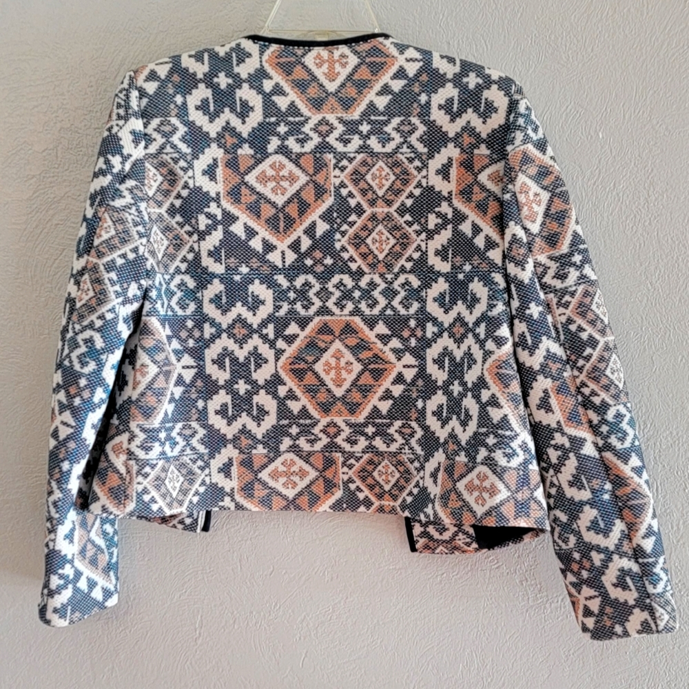 H&M AZTEC PATTERNED BLAZZER